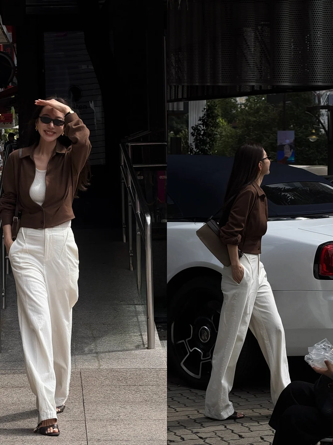 

Льняные брюки LiHuiEr: повседневные, с высокой талией, прямые, белые, длинные, женские, весенняя мода, ретро-стиль, с карманами