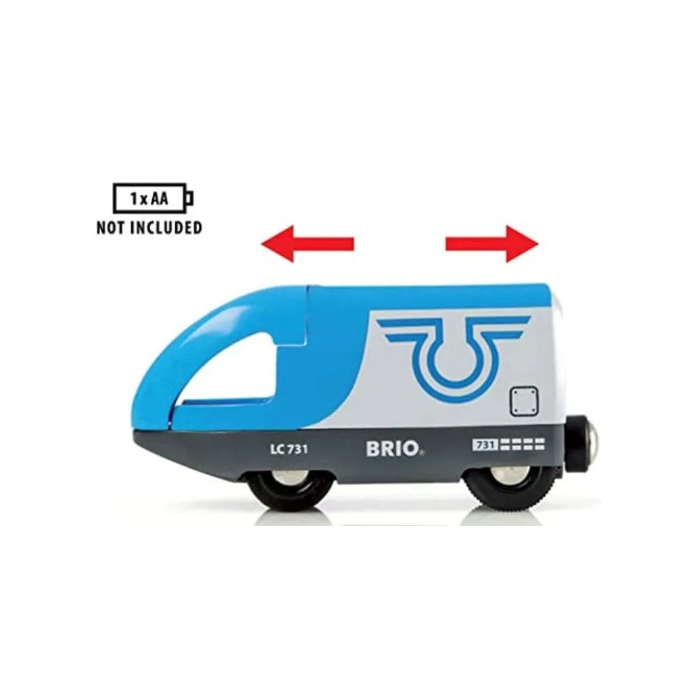 Brio world travel battery train para crianças idade 3 anos acima-compatível com todos os conjuntos e acessórios de trem de brio