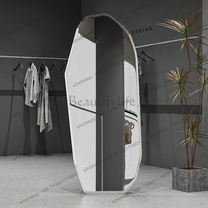 Standing Full Body Mirror Standing Dressing Aesthetic Modern Abnormity Mirror Irregular Minimalist Big Espelhos Home Decorations