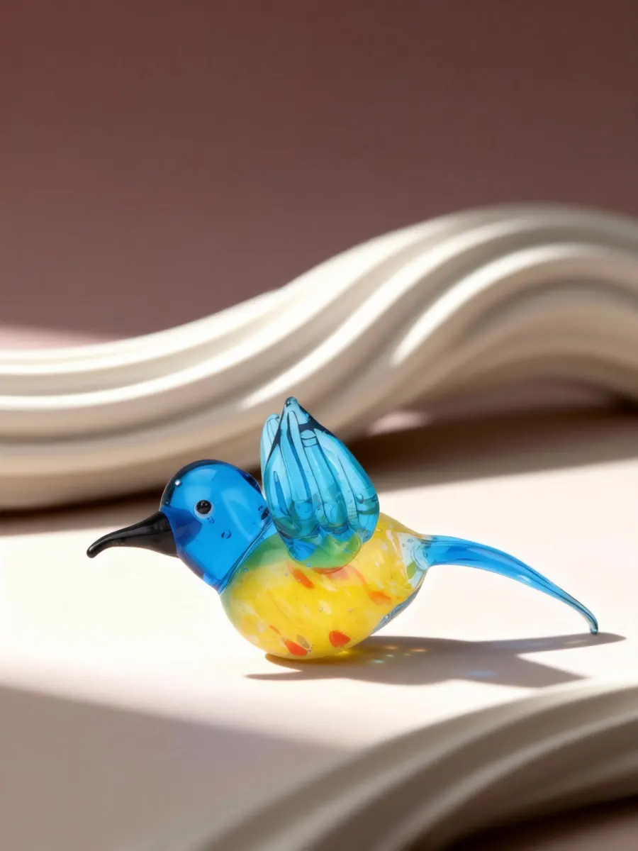 2Pcs Hummingbird Ornament Light Weight Shatter Resistant Hanging Bird Decoration for Home Garden Holiday Christmas