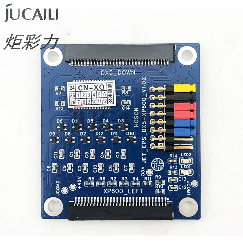 JUCAILI DX5 to XP600 Adapter Card for Hoson xp600 Printhead solvent printer connecting board Inkjet printer transfer board