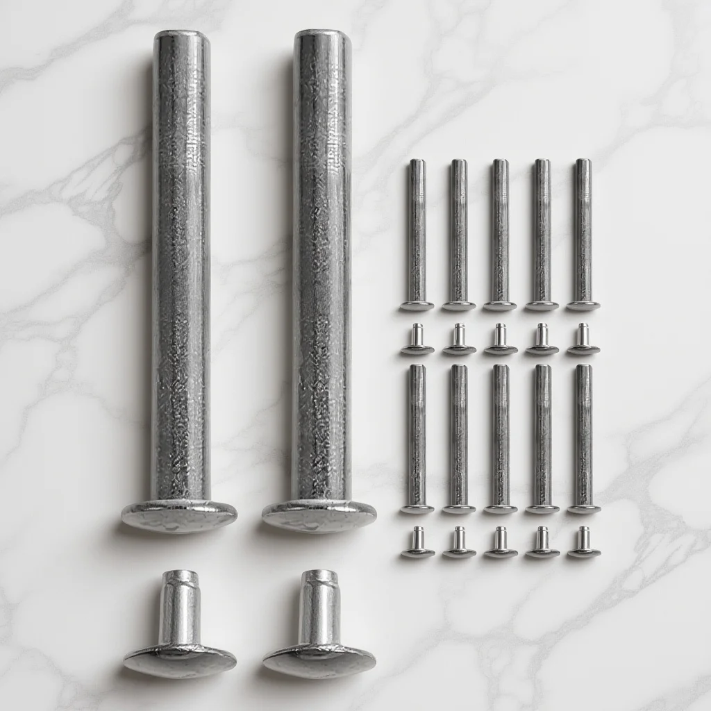 

12Sets Folding Fan Shaft Rivet Nut Repair Hardware Replacement Accessories Kit for Folding Bamboo Paper Fan DIY Maintenance