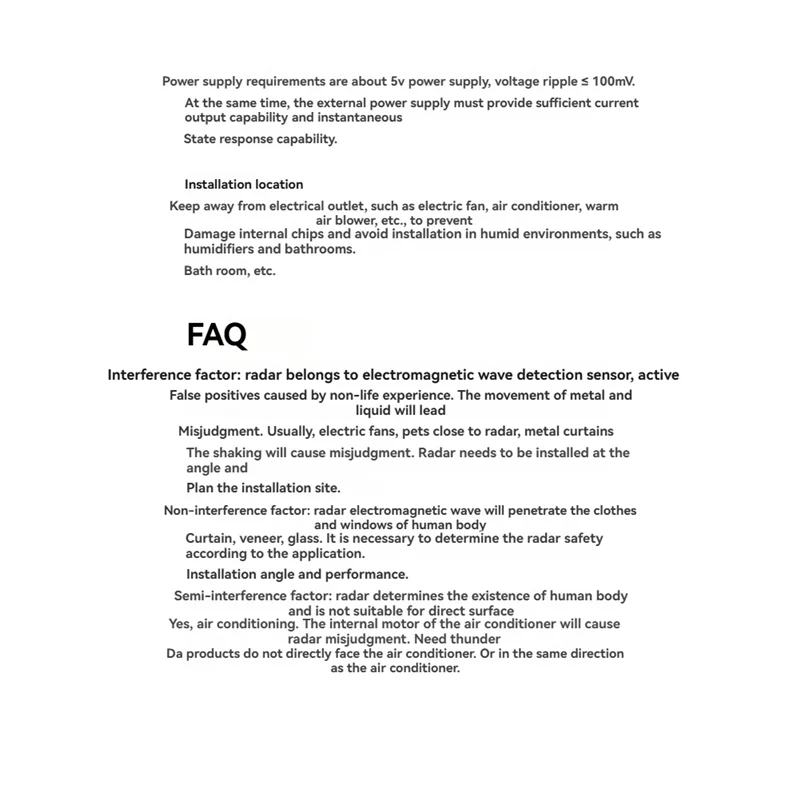 A42Z-LD6002H 60G Radar Module Breathing And Heartbeat Detection Radar Module Non-Contact Intelligent Monitoring Module