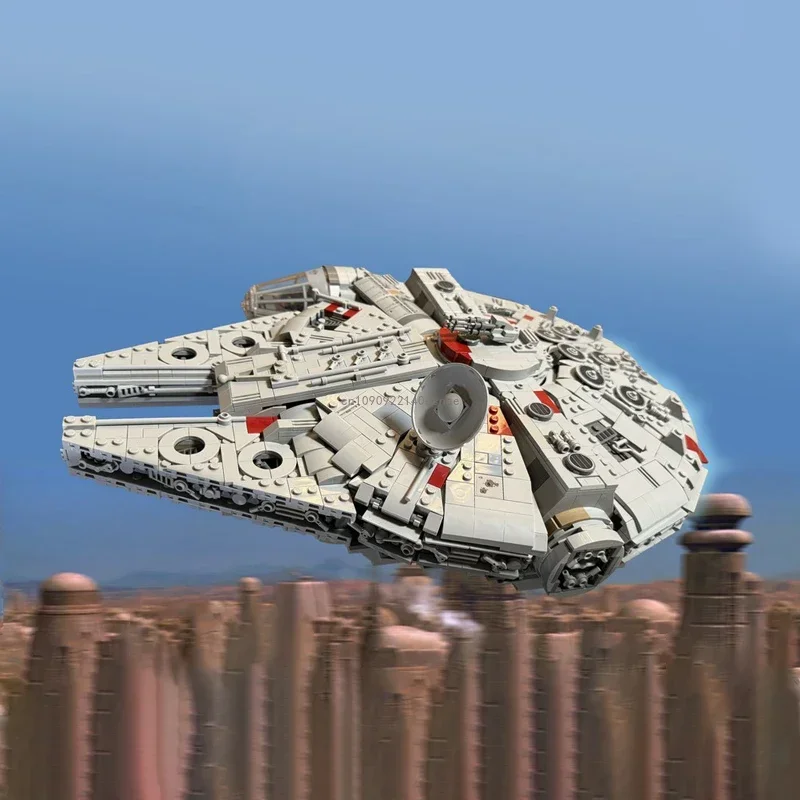 2834 шт. Moc Космический корабль войны тысячелетия Набор космических кораблей Сокол инопланетянин Строительные блоки Кирпичи Игрушка для подарка на день рождения