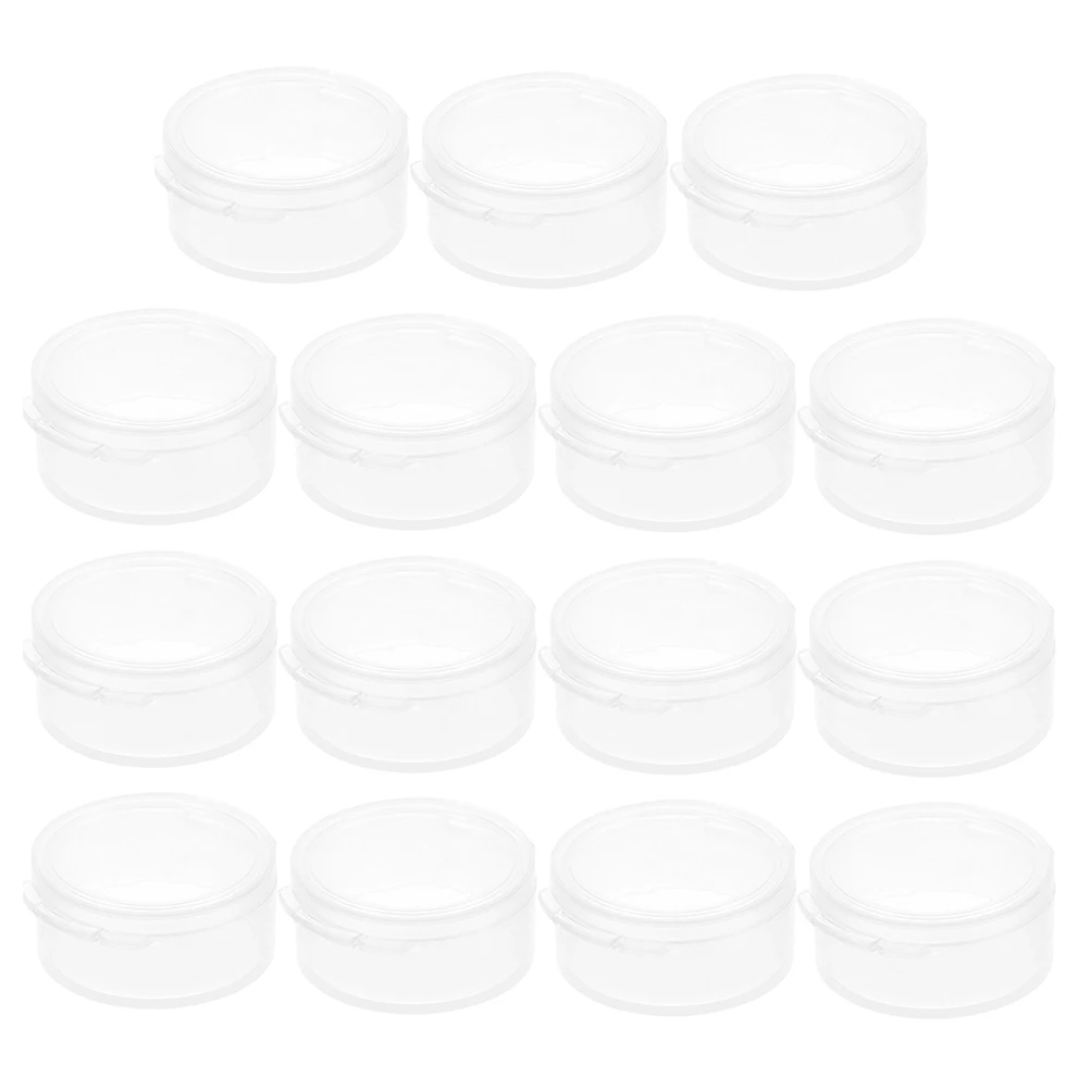 

15 Pcs Earplug Storage Box Clear Containers for Earbuds Organizer Case Small Boxes Household Solutions Plastic Jewelry Box