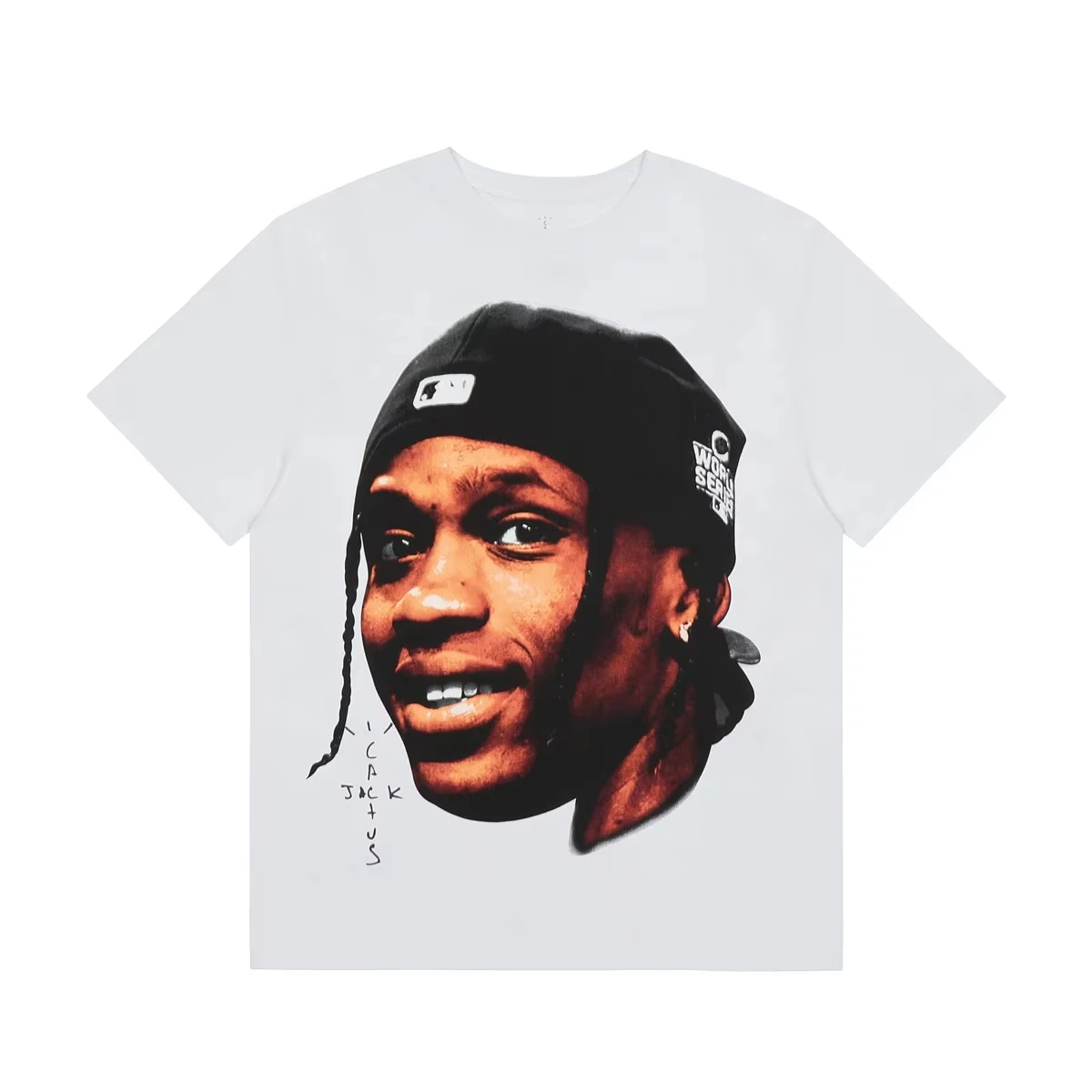 Rapper Portrait Jackes Printed T-Shirt American Casual High Street Loose Male and Female Couples Short Sleeves Summer