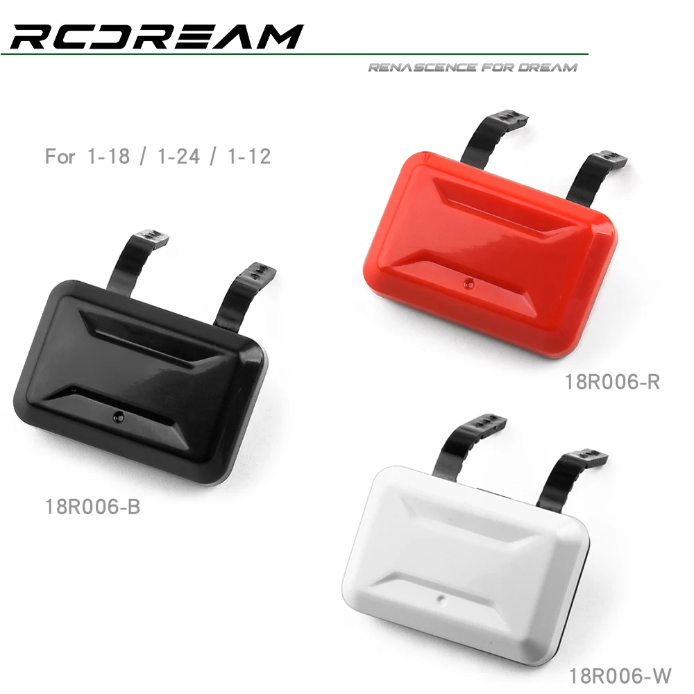 RC Dream 1/18 1/24 1/12 Side Window Backpack and Side Toolbox Box for TRX4M SCX24 Body Upgrade Option Parts #18R006-W/R/B