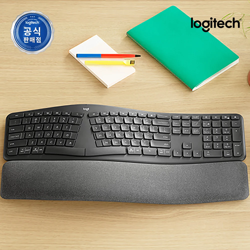 لوجيتك كوريا الرسمية Ergo K860 لوحة المفاتيح اللاسلكية المريحة بلوتوث #1