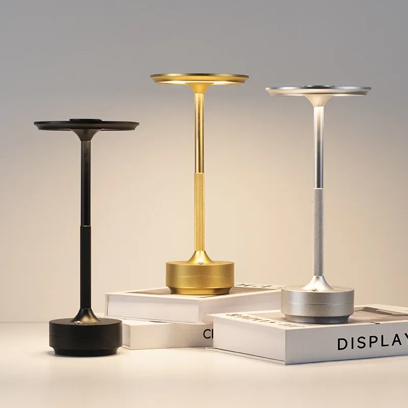

GGbingo Desk Light LED Touch Dimming LED Table Lamp USB Rechargeable Portable Coffee Shop Retro Ambiance Night Decoration Light