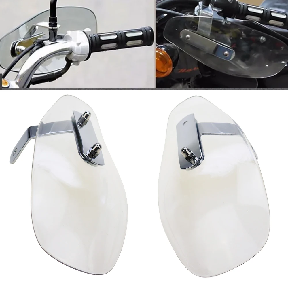 

Universal Motorcycle Cold Wind Deflector Clear Hand Guard Shield Falling Protection Cover Fit For Harley Honda VTX 1800 VTX1300