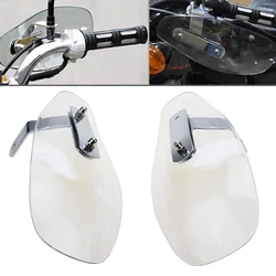Universal Motorcycle Cold Wind Deflector Clear Hand Guard Shield Falling Protection Cover Fit For Harley Honda VTX 1800 VTX1300