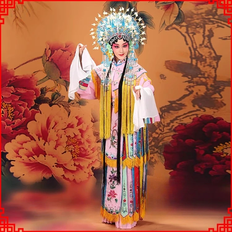 Colorful palace costumes Peking Opera performance costumes water sleeves