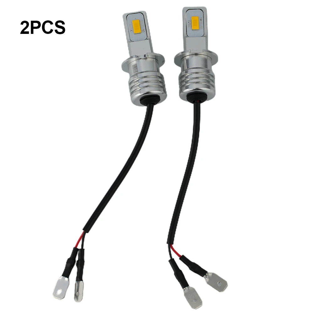 

Car Fog Light Bulbs Super Bright H3 CSP LED Fog Light Bulbs Conversion Kit 55W 6000LM 3000K Yellow LED Headlight