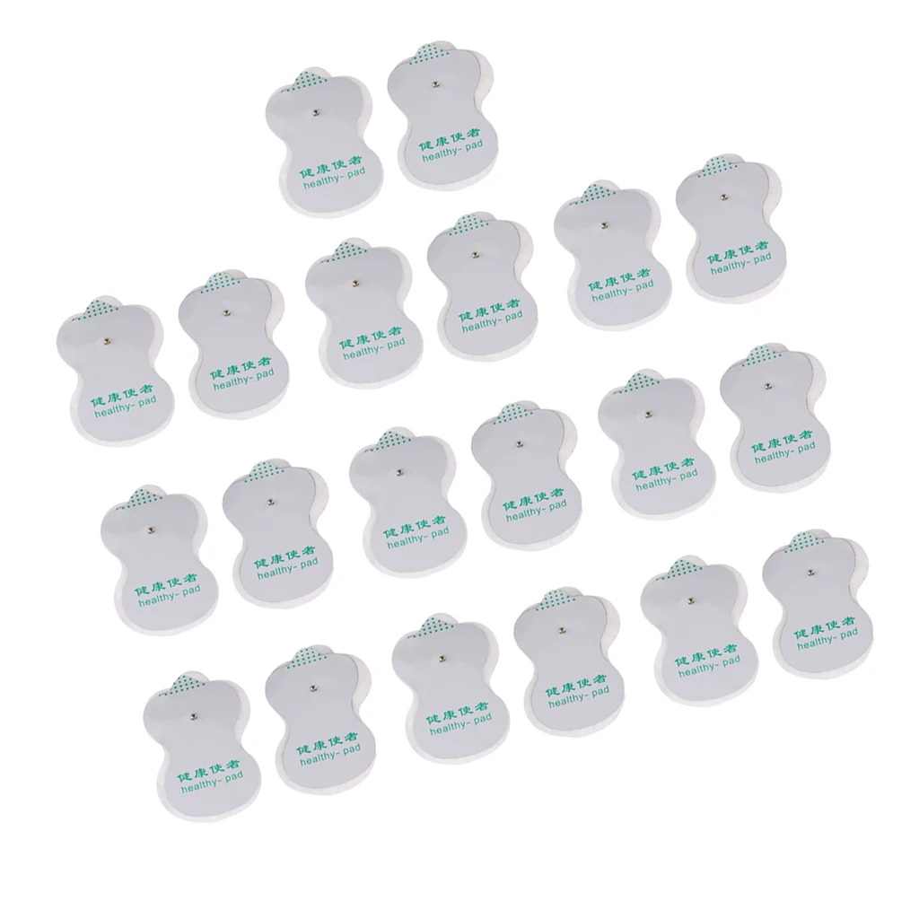 

10 Pairs REUSABLE Replacement Pads Electrode Massage Patches for Acupuncture Digital Therapy Massager Machine