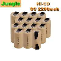 2-20pcs Screwdriver Electric Drill SC Batteries 1.2V 2200mah Sub C Ni-Cd Rechargeable Battey With Tab Power Tool NiCd SUBC Cells