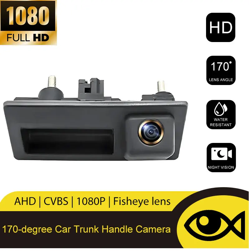 170 ° 1080P AHD Fahrzeug-Rückfahrkamera für VW Volkswagen Golf Passat B5 Tiguan Jetta MK6 Audi A3 A4 A5 Q5 A6 B6 Auto – Detail 5