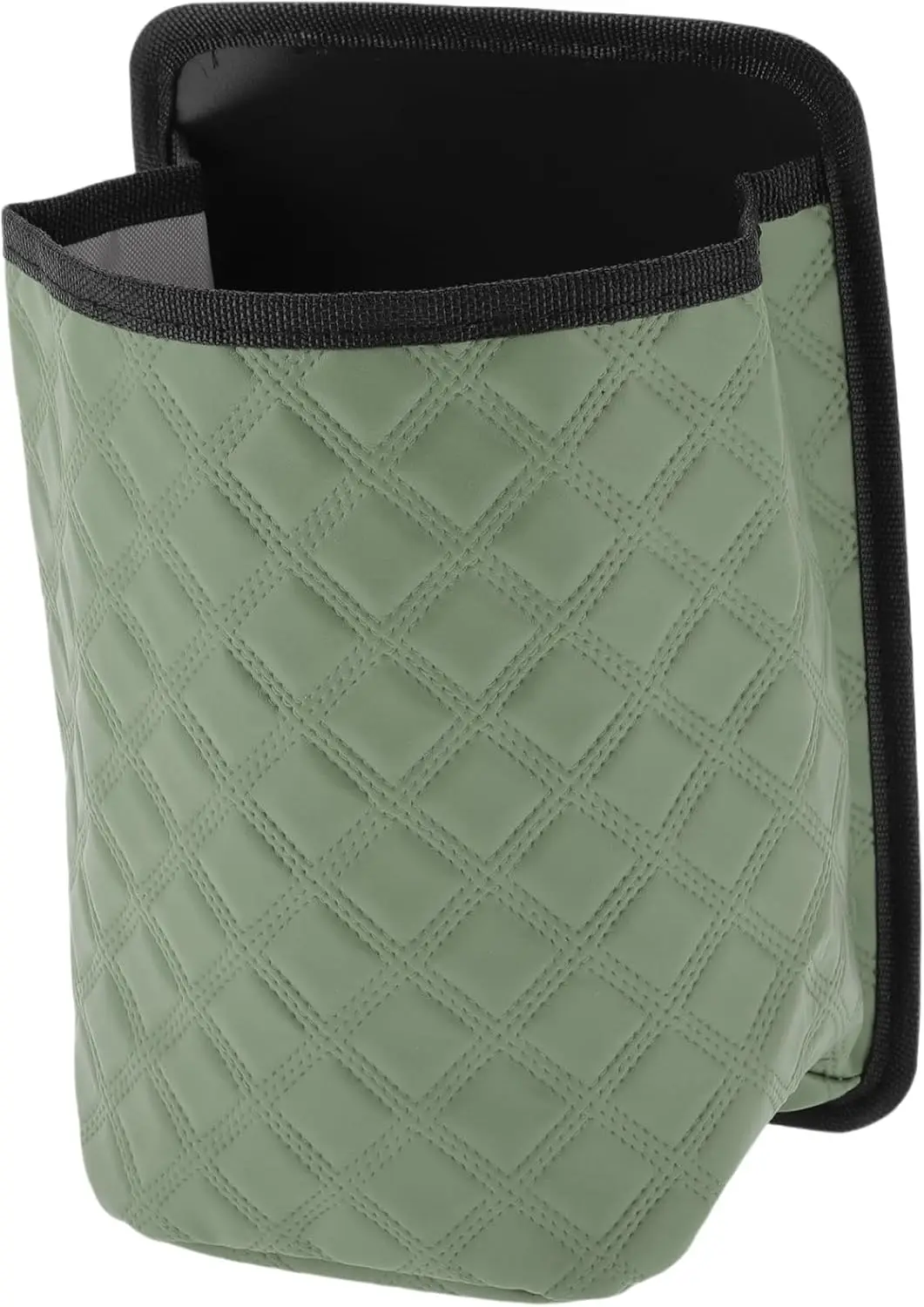 

Универсальный автомобильный мусорный бак длиной 6,7 дюйма, ширина 4,3 дюйма, высота 9,8 дюйма, подвесной мусорный бак из искусственной кожи, 1 шт., с ремешком зеленого цвета