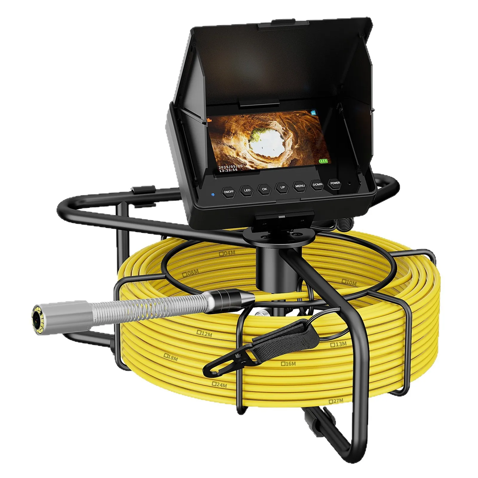 

10 meters hard wire high definition pipeline camera sewer pipeline detection endoscope photography, video recording