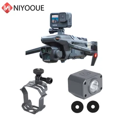 Multifunctional Adapter Mount Sports Camera Holder Drone Light Bracket for Mavic 3/ Pro/ Classic for Insta360 X3/ OSMO ACTION 3/