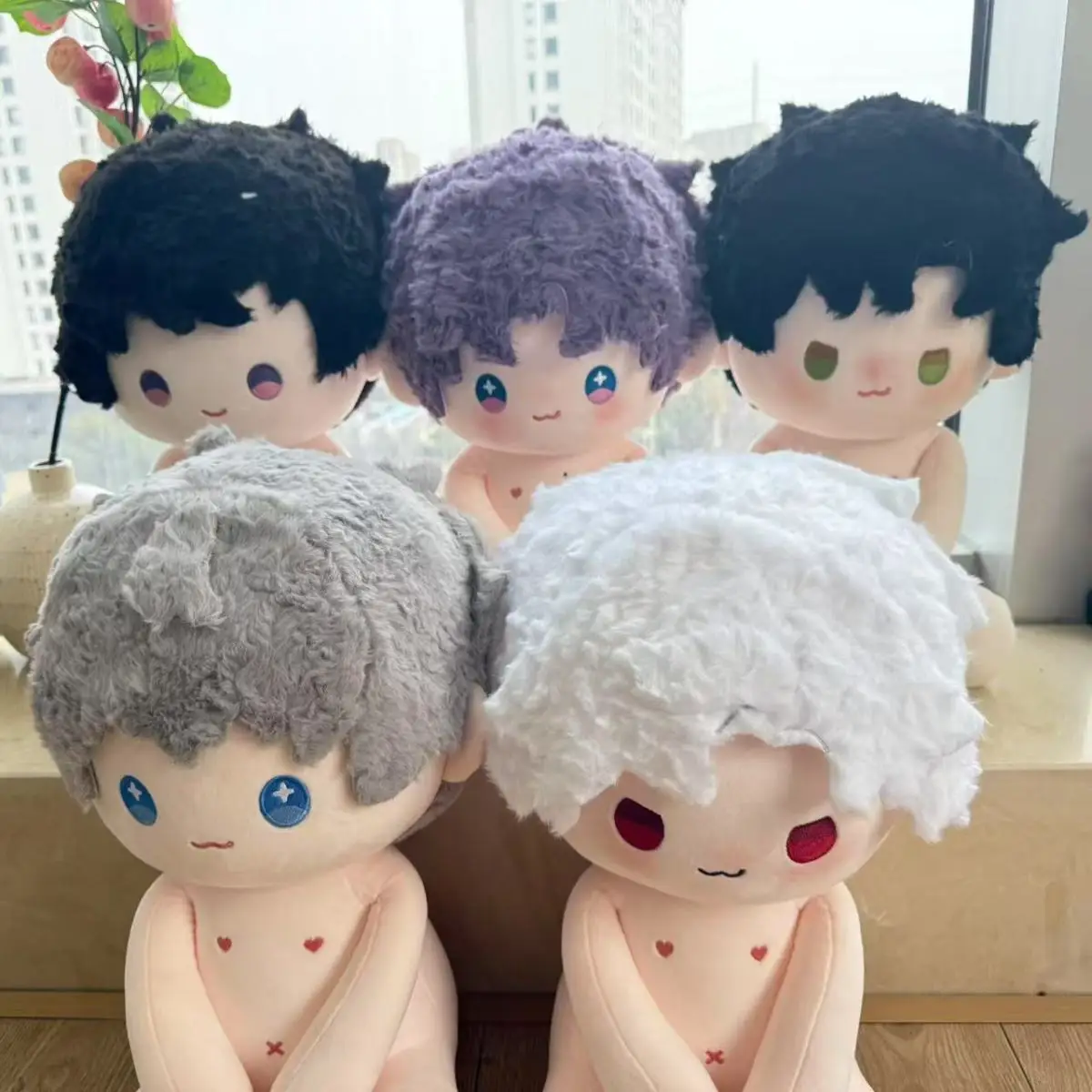 

Anime Love and Deepspace Xavier Zayne Rafayel Sylus Caleb 40cm Sitting Posture Plush Doll Body COS Dress up Clothes Cotton Gifts