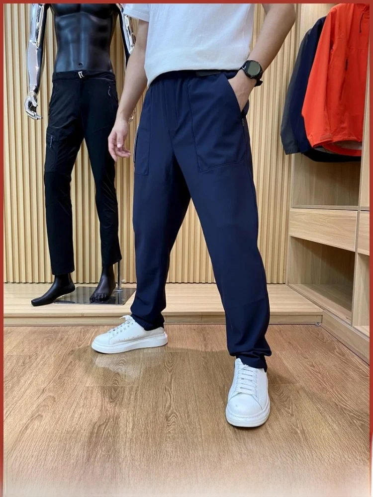 

Dingli Рекомендуемые высококачественные гладкие, приятные для кожи дышащие эластичные прямые повседневные брюки для мужчин, осенний отдых на открытом воздухе...