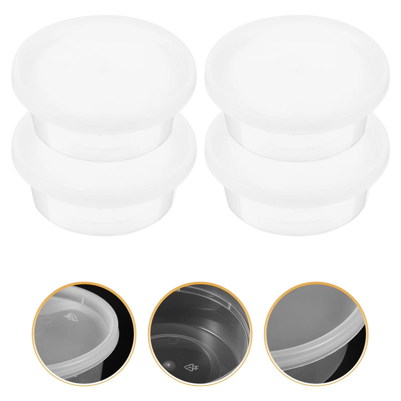 

20Pcs Transparent Plastic Sauce Cups Take Out Soup Bowls Seasoning Cup for Picnic Camping Food Storage Solutions