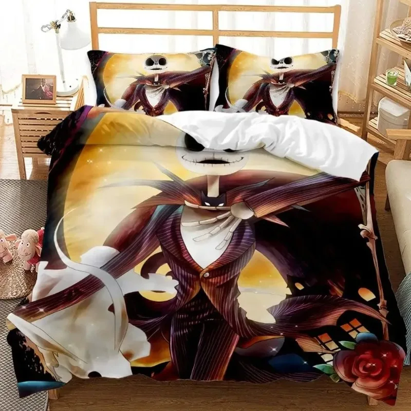 

Кошмар перед Рождеством, мультяшный полиэстер, приятный для кожи, комфортный пододеяльник, милое постельное белье с принтом для спальни, подростков, подарки