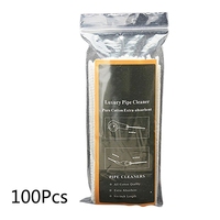 100pcs Cotton Smoking Pipe Cleaners Smoke Tobacco Pipe Cleaning Tool White Cigarette Holder Accessories