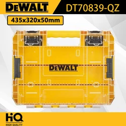 DEWALT Large Tough Case with Divider Tool Box for Power Tool Accessories Stacking Storage Cases DT70839-QZ