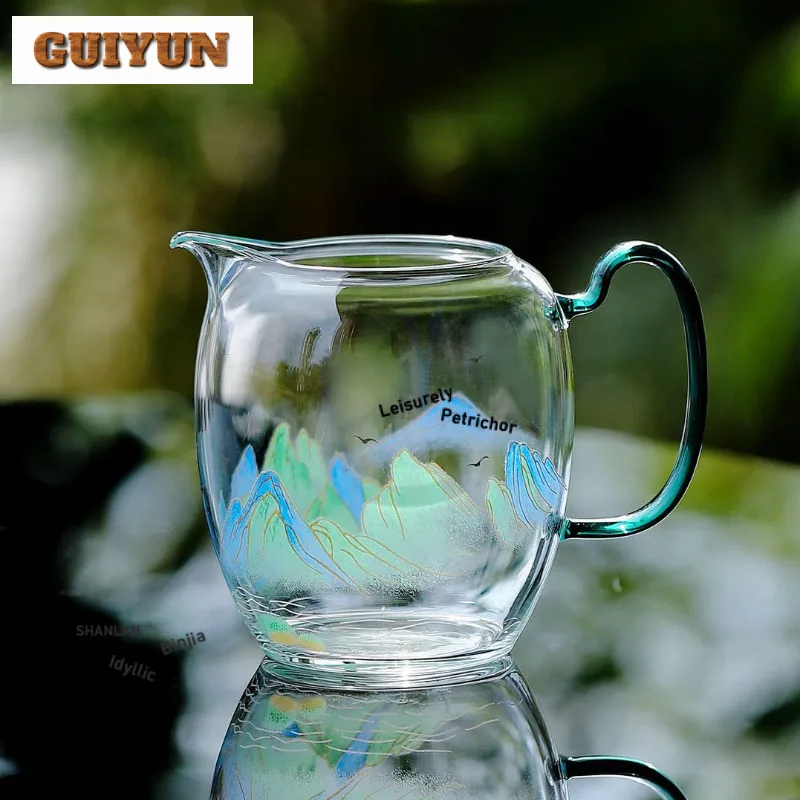 

Стеклянный кувшин для чая, 300 мл, разделитель чая, диспенсер для ча-хай, бытовая чашка для справедливости, кружка для чая, принадлежности для ремесла