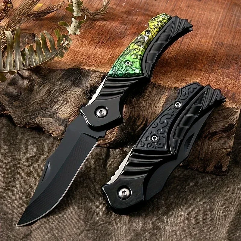 2025 new high quality  Portable Outdoor Folding Pocket Knife - Sharp Survival Knife for Camping, Hiking image 3