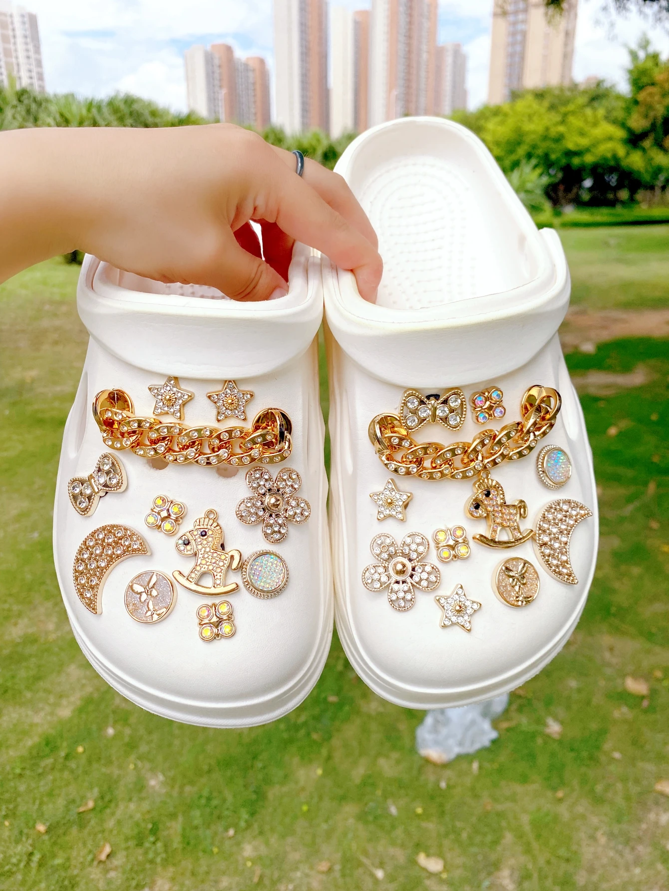 22-piece shoe decoration DIY casual shoe decoration - An interesting and multi-functional way to personalize your footwear
