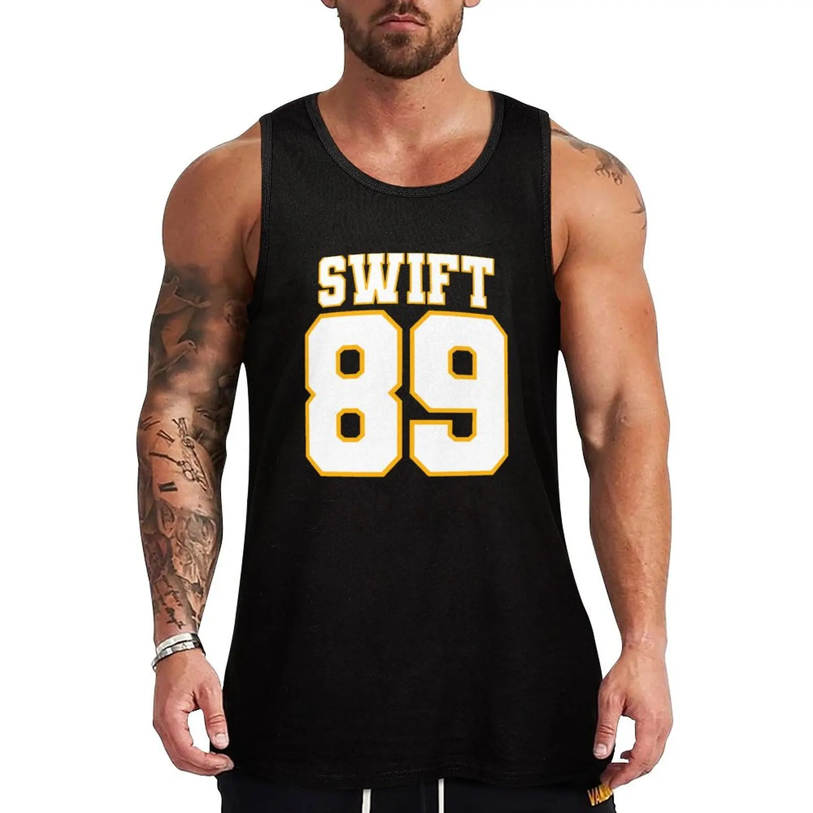 Swift Kelce 89 Red Tank Top anime t-shirt for men