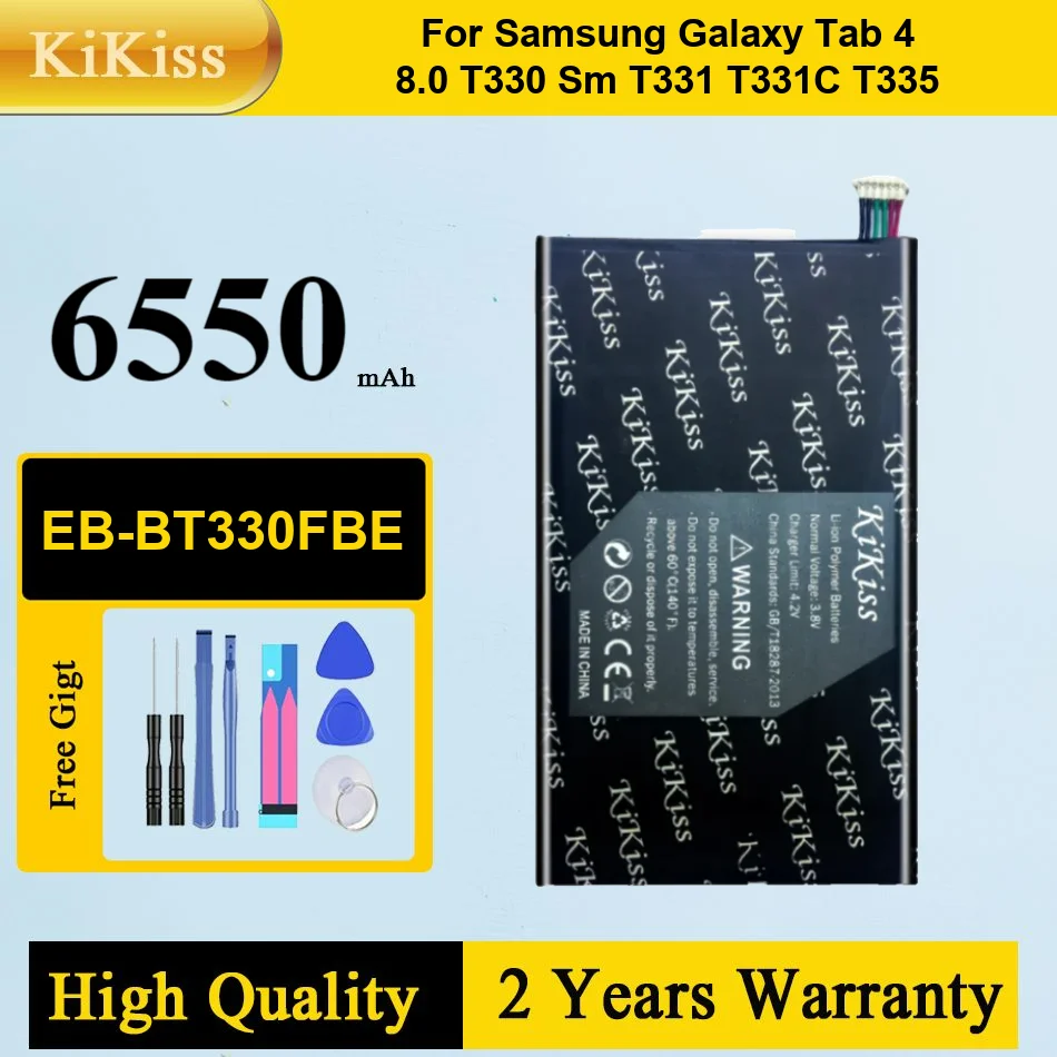 

Eb-BT330FBE 6550Mah Tablet Battery For Samsung Galaxy Tab 4 8.0 T330 Sm T331 T331C T335 Fast-Charging Long-Lasting