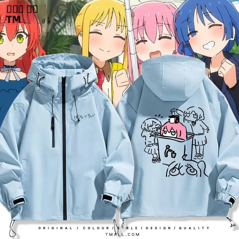 

Молодежная модная ветрозащитная куртка Lonely Ro Anime Ky Jaet на осень-зиму с длинными рукавами, капюшоном и застежкой-молнией