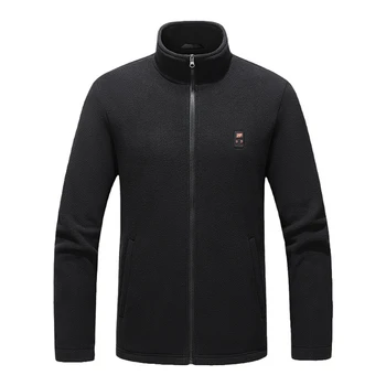 USB Heating Jacket Men Winter Electric Heated Jackets Infrared 9 Heating Areas Jacket Fashion Casual Fleece Coat Male 6 USB Heating Jacket Men Winter Electric Heated Jackets Infrared 9 Heating Areas Jacket Fashion Casual Fleece Coat Male 6