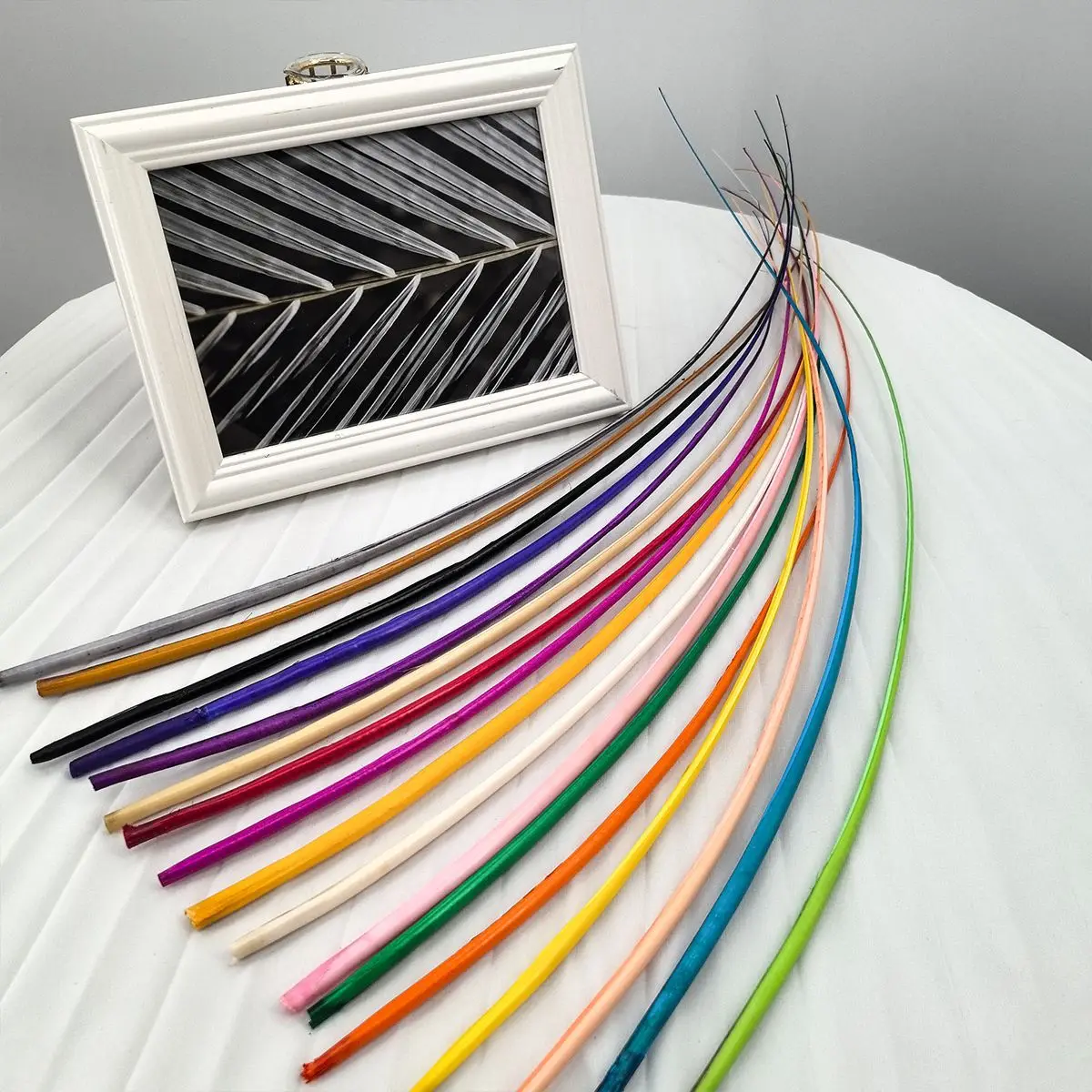 

50pcs Ostrich Hair Pole 50-60 Handmade DIY Jewelry Hat Feather Clothing Crafts Decoration Accessories