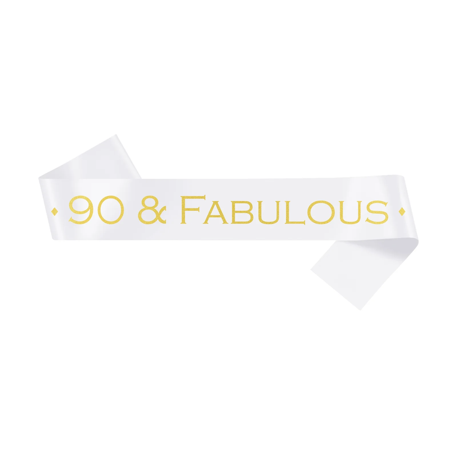 90 & Fabulous Birthday Sash Happy 90th Birthday Party Decoration Party Favors for Men and Women