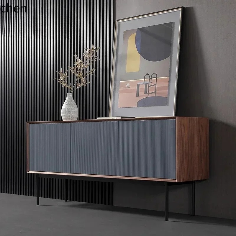 Simple Modern Cabinet Coffee Table Combination Small Apartment Living Room Light Luxury Minimalist Floor Cabinet FurnitureL15