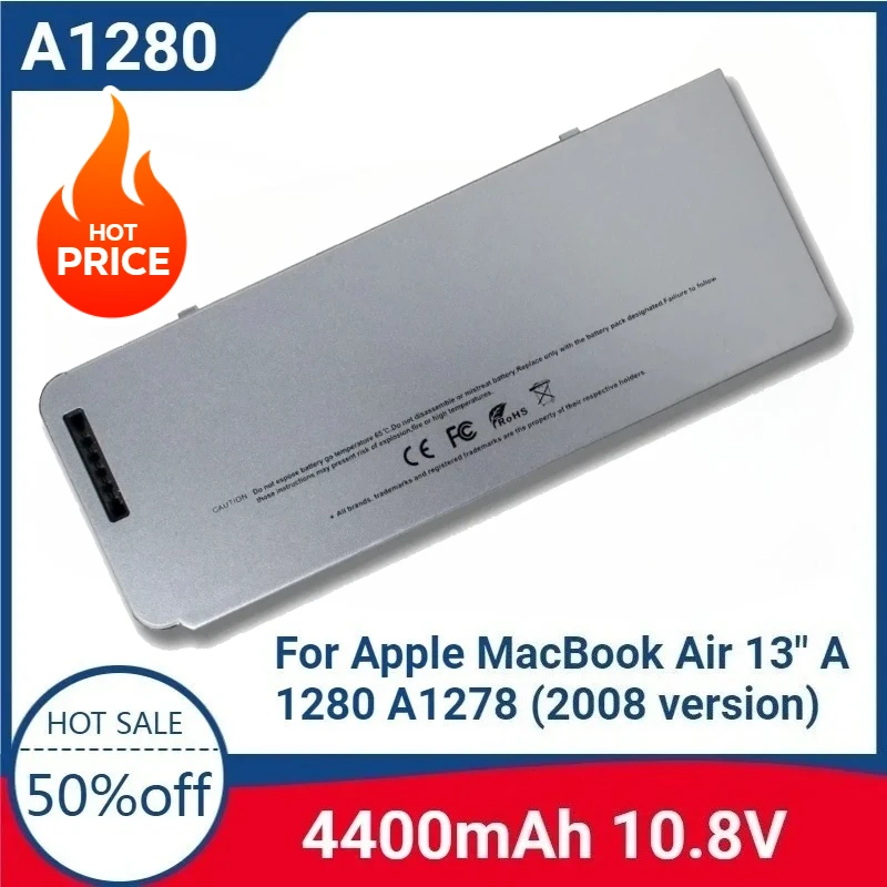 

For A1280 High-quality Replaceable Battery for Apple MacBook Air 13" A1280 A1278 (2008 Version) MB466*/A MB466CH MB467 MB771