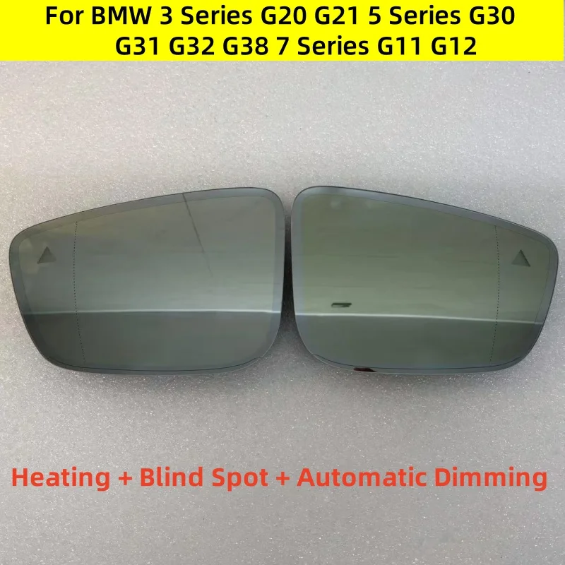 

For BMW 3 Series G20 G21 5 Series G30 G31 G32 G38 7 Series G11 G12 Auto Dimming Heated Blind Spot Warning Rear Mirror Glass new