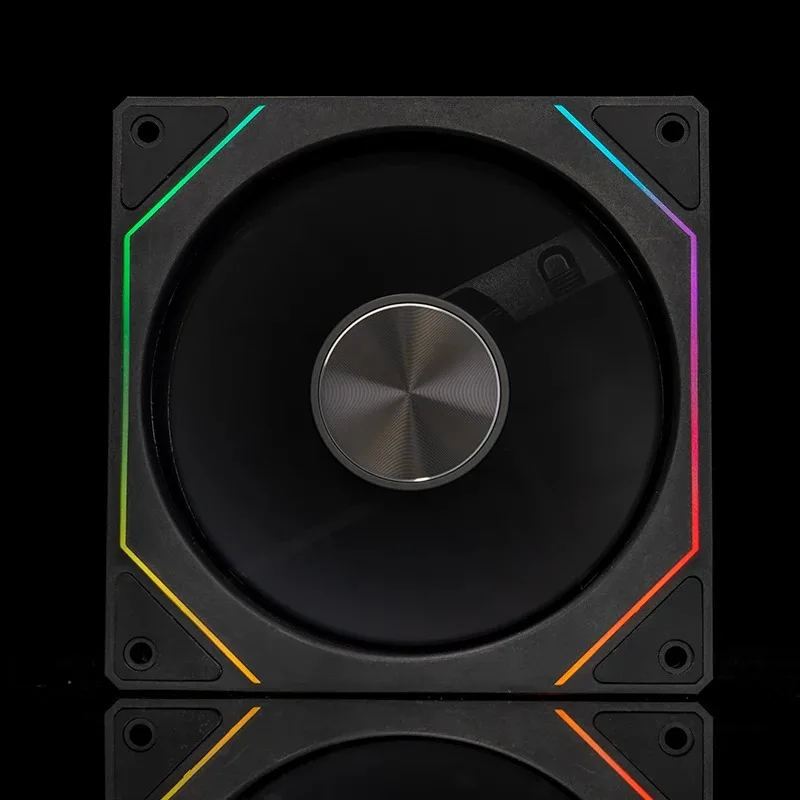 مروحة بيضاء GEN4 RS مقاس 120 مم، RGB قابلة للعنونة مع مرآة لا نهائية، ومزامنة 12 فولت 3PIN، 800-1800 دورة في الدقيقة PWM، مثالية للحافظات والمبردات السائلة