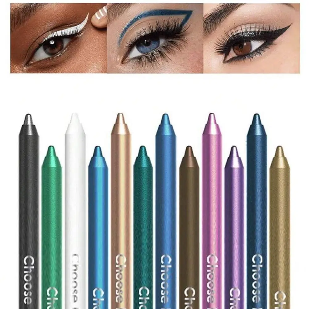 Set de 12 Delineadores de Ojos en Gel con Acabado Perlado, 2026 Shine, Resistentes al Agua, Sin Grumos, de Larga Duración, Maquillaje de Ojos Aegyosal para Fiestas y Belleza
