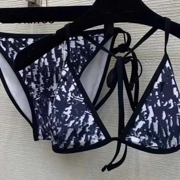 Women's Triangle Bikini Set with Tie Side Bottom and Adjustable Straps Swimwear Beach Bathing Suit Two Piece Swimsuit Summer
