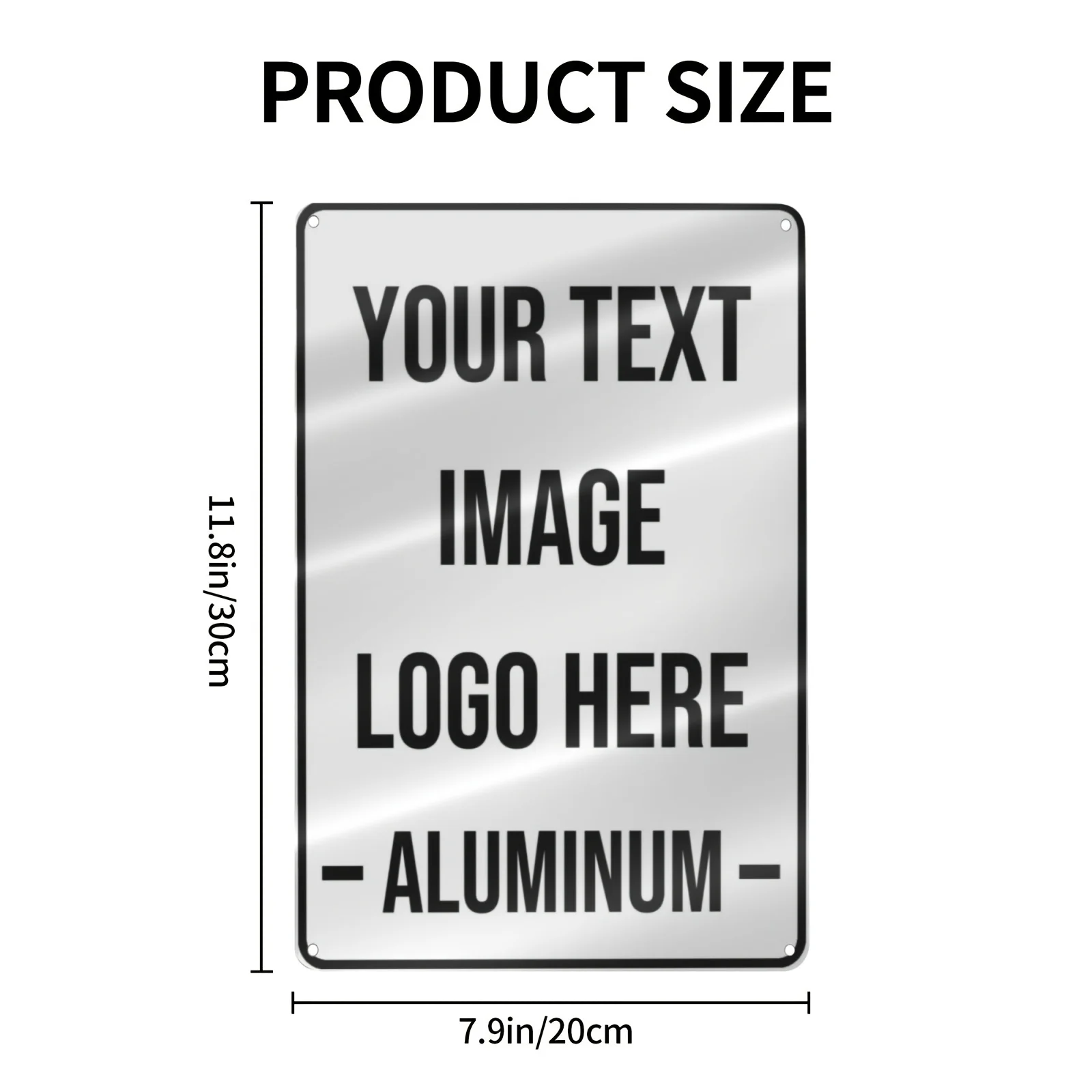 20x30cm Rechteckiges Personalisiertes Foto-Blechschild, Individuell Gestaltete Metallwandtafel mit Hochgeladenem Bild, Vintage Innendekoration Geschenk – Detail 2