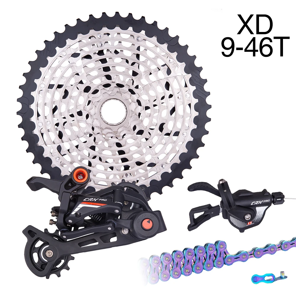 Road Mountain Bicycle Groupset Bike Cassette Derailleur Shifter Chain Crankset Chainwheel Chain ring For MTB Road XC