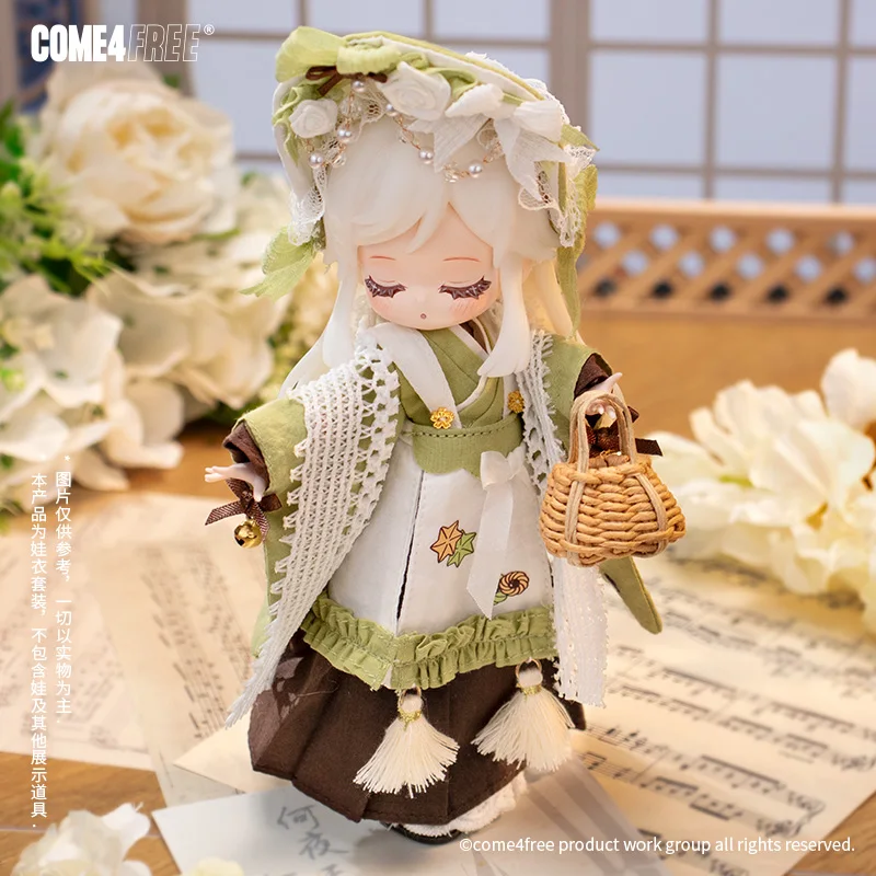 

Come4free Sweet Series Matcha And Fruits 12 Inch Ob11 Doll Bjd Skirt Doll Clothes Toy Collectible Figure Accessories