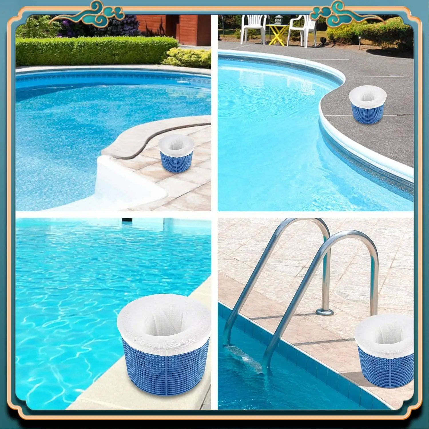 

Latest Pool Skimmer Socks, Pool Filter Basket Saver Socks, Reusable Ultra-Fine Mesh Sock Filter Pool Debris Catcher