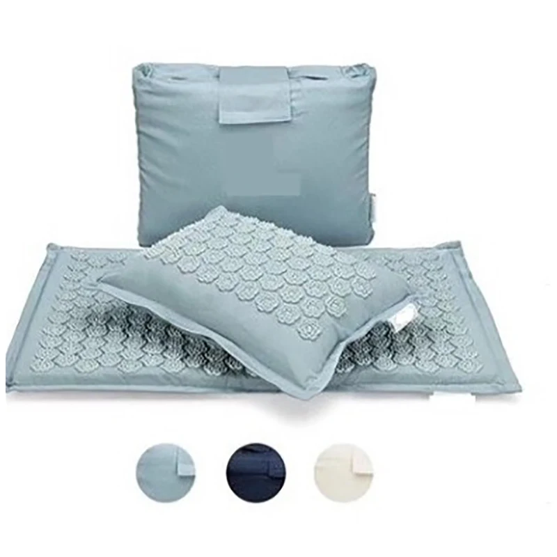 High-End Buckwheat Lotus Coconut Palm Acupressure Mat Linen Acupressure Mat Flax Buckwheat Lotus Acupuncture Massage Cushion