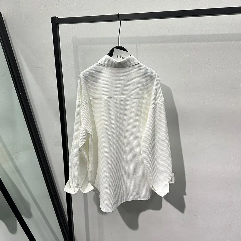 Spring New Men's Shirt Design Sense Avant-Garde Heavy Industry Three-Dimensional Flower Embroidery Loose Long Sleeve Fashion